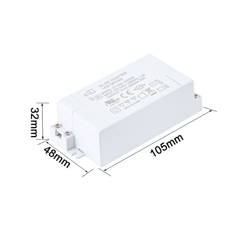 36W led驅(qū)動電源UL/CE認(rèn)證12V3A/24V1.5A