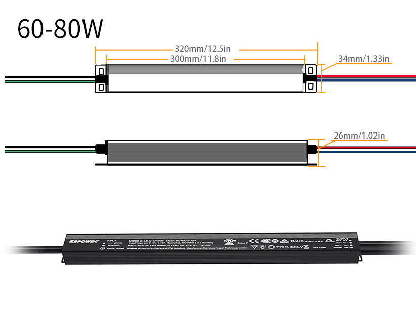 30-100W四合一調(diào)光電源0-10V 12V/24/36V/48V